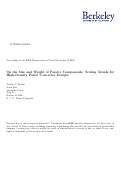 Cover page: On the Size and Weight of Passive Components: Scaling Trends for High-Density Power Converter Designs