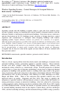 Cover page: Window Signaling Systems:  Control Strategies &amp; Occupant Behavior