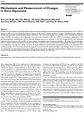 Cover page: Mechanisms and Measurement of Changes in Gene Expression