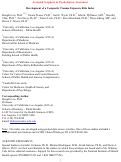 Cover page: Development of a Composite Trauma Exposure Risk Index