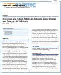 Cover page: Historical and Future Relations Between Large Storms and Droughts in California