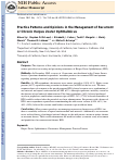 Cover page: Practice Patterns and Opinions in the Management of Recurrent or Chronic Herpes Zoster Ophthalmicus