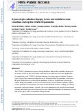 Cover page: Gynecologic radiation therapy in low and middle income countries during the COVID-19 pandemic