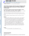 Cover page: A Pilot Study to Evaluate a Novel Pre-exposure Prophylaxis Peer Outreach and Navigation Intervention for Women at High Risk for HIV Infection