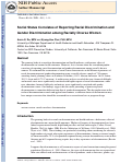 Cover page: Social Status Correlates of Reporting Racial Discrimination and Gender Discrimination among Racially Diverse Women