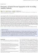 Cover page: Emergence of Spatial Stream Segregation in the Ascending Auditory Pathway