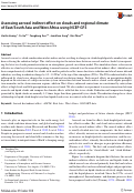 Cover page: Assessing aerosol indirect effect on clouds and regional climate of East/South Asia and West Africa using NCEP GFS