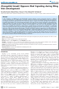 Cover page: Drosophila Smad2 Opposes Mad Signaling during Wing Vein Development