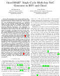 Cover page: <i>OpenSMART</i>: Single-Cycle Multi-hop NoC Generator in BSV and Chisel