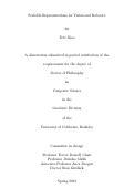 Cover page: Scalable Representations for Vision and Robotics