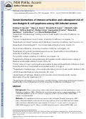 Cover page: Serum Biomarkers of Immune Activation and Subsequent Risk of Non-Hodgkin B-Cell Lymphoma among HIV-Infected Women