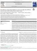 Cover page: The influence of processing methods on creep of wrought and additively manufactured CrCoNi multi-principal element alloys