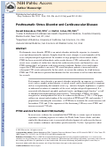 Cover page: Posttraumatic Stress Disorder and Cardiovascular Disease