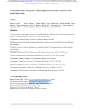 Cover page: Comorbidity alters the genetic relationship between anxiety disorders and major depression