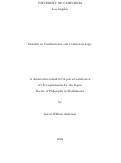 Cover page: Distality in Combinatorics and Continuous Logic