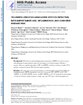 Cover page: Telomere length is associated with HIV infection, methamphetamine use, inflammation, and comorbid disease risk