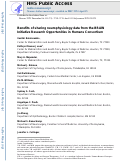 Cover page: Benefits of sharing neurophysiology data from the BRAIN Initiative Research Opportunities in Humans Consortium.