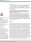 Cover page: A new domestic cat genome assembly based on long sequence reads empowers feline genomic medicine and identifies a novel gene for dwarfism