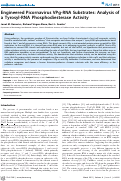 Cover page: Engineered Picornavirus VPg-RNA Substrates: Analysis of a Tyrosyl-RNA Phosphodiesterase Activity
