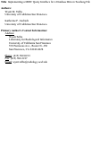 Cover page: Implementing a MIRC query interface for a database driven teaching file