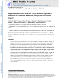 Cover page: Implementation of the hub and spoke model for opioid use disorders in California: Rationale, design and anticipated impact.