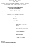 Cover page: Genomic Analysis of Disjunct Marine Fish Populations of the Northeastern Pacific and Sea of Cortez