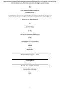 Cover page: Agent based modeling to explore intervention strategies for prevention and control of infectious diseases, complex systems modeling in epidemiology