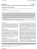 Cover page: Part 6: Essentials of Neonatal–Perinatal Medicine fellowship: program administration