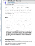 Cover page: Pediatrician and Behavioral Clinician-Delivered Screening, Brief Intervention and Referral to Treatment: Substance Use and Depression Outcomes