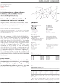 Cover page: Poly[[piperazine-1,4-dium [diaqua­tetra­kis­(μ-sulfanediyldiacetato)­dicerate(III)]] trihydrate]