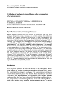 Cover page: Oxidation of methane in boreal forest soils: a comparison of seven measures