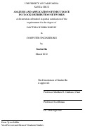 Cover page: ANALYSIS AND APPLICATION OF INDUCTANCE IN CLOCK DISTRIBUTION NETWORKS