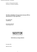 Cover page: The Role of Intelligent Transportation Systems (ITS) in Intermodal Air Cargo Operations