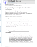 Cover page: Semiparametric Regression Analysis of Panel Count Data: A Practical Review