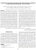 Cover page: The effects of an alternative diet regimen with natural methionine ingredients on white striping breast myopathy in broiler chickens