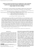 Cover page: Leaf level emission measurement of sesquiterpenes and oxygenated sesquiterpenes from desert shrubs and temperate forest trees using a liquid extraction technique