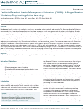 Cover page: Pediatric Resident Insulin Management Education (PRIME): A Single-Session Workshop Emphasizing Active Learning.