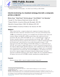 Cover page: Interim monitoring in a treatment strategy trial with a composite primary endpoint