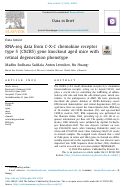 Cover page: RNA-seq data from C-X-C chemokine receptor type 5 (CXCR5) gene knockout aged mice with retinal degeneration phenotype.