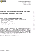 Cover page: Combining initial-state resummation with fixed-order calculations of electroweak corrections