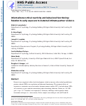 Cover page: Infant adrenocortical reactivity and behavioral functioning: relation to early exposure to maternal intimate partner violence