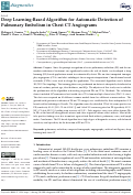 Cover page: Deep Learning-Based Algorithm for Automatic Detection of Pulmonary Embolism in Chest CT Angiograms.