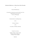 Cover page: Mechanical Behaviors of Alloys From First Principles