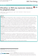 Cover page: WheatExp: an RNA-seq expression database for polyploid wheat