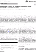 Cover page: Inner choroidal ischaemia and CNV due to handheld laser-induced maculopathy: a case report and review