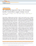 Cover page: No substantial long-term bias in the Cenozoic benthic foraminifera oxygen-isotope record