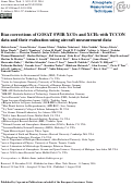 Cover page: Bias corrections of GOSAT SWIR XCO2 and XCH4 with TCCON data and their evaluation using aircraft measurement data