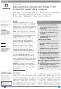 Cover page: Cabozantinib-based combination therapy for the treatment of hepatocellular carcinoma