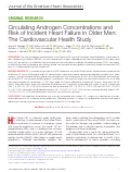 Cover page: Circulating Androgen Concentrations and Risk of Incident Heart Failure in Older Men: The Cardiovascular Health Study