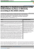 Cover page: Disparities in steatosis prevalence in the United States by Race or Ethnicity according to the 2023 criteria